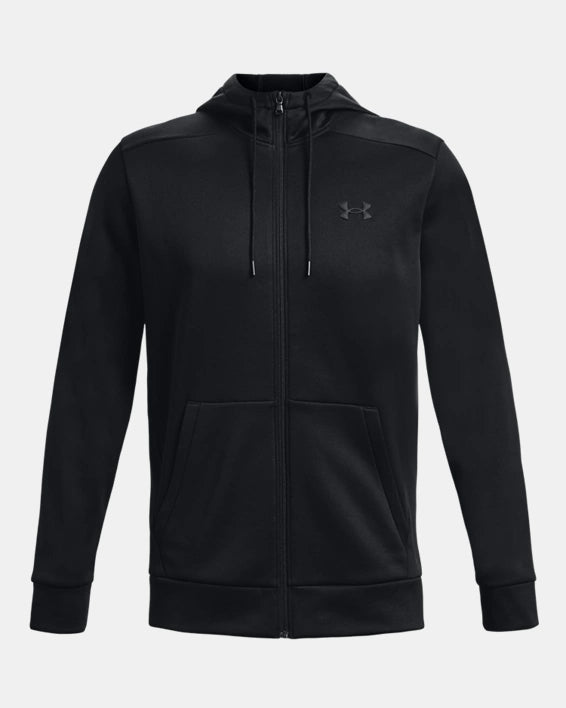 UA ARMOUR FLEECE FZ HOODIE Men Clothing Sports Training BLACK OR GREY XXL Under Armour SPL Speed Pvt. Ltd