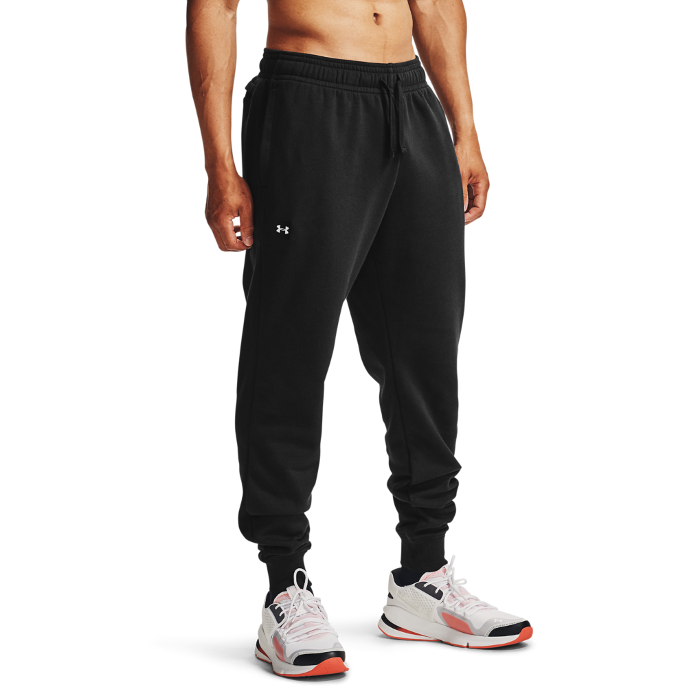 UA RIVAL FLEECE JOGGERS Men Clothing Sports Training BLACK OR GREY XL 