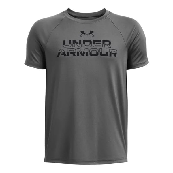 UA TECH SPLIT WORDMARK SS