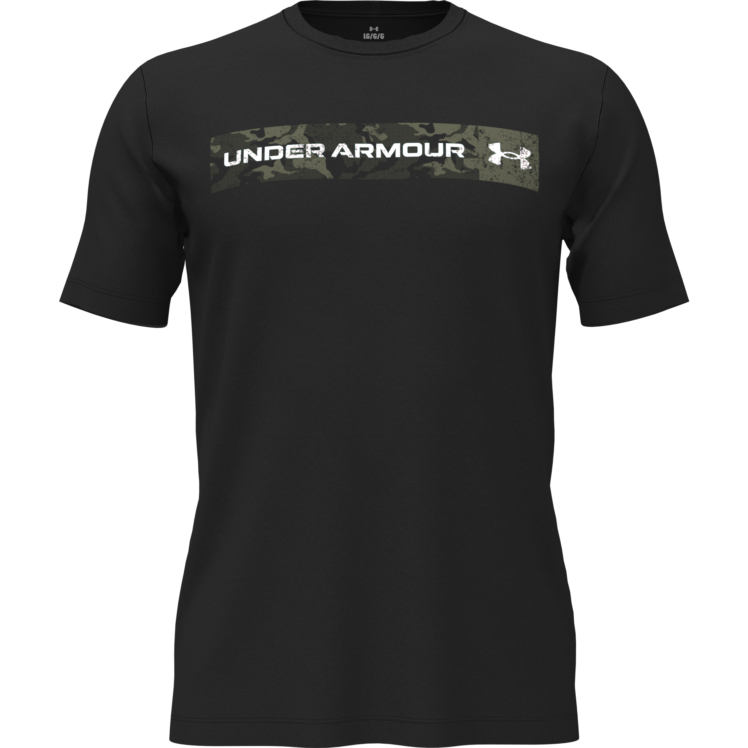 1376830 UA CAMO CHEST STRIPE SS Men Clothing Sports Lifestyle BLACK OR GREY SM ...