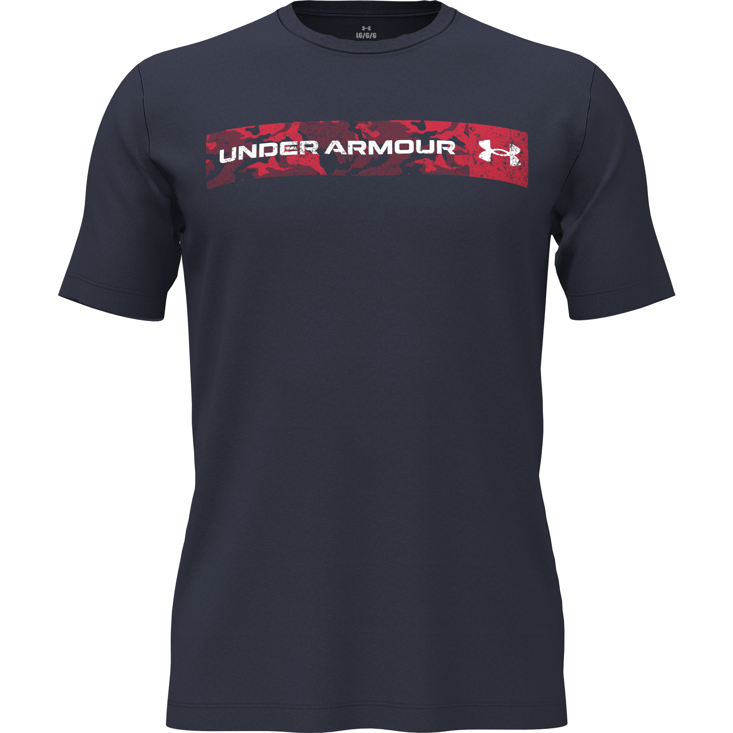 1376830 UA CAMO CHEST STRIPE SS Men Clothing Sports Lifestyle BLUE SM|Under ...