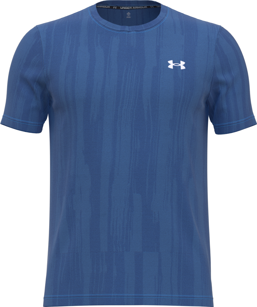 VANISH SEAMLESS NOVELTY SS Men Clothing Sports Training BLUE SM|Under ...