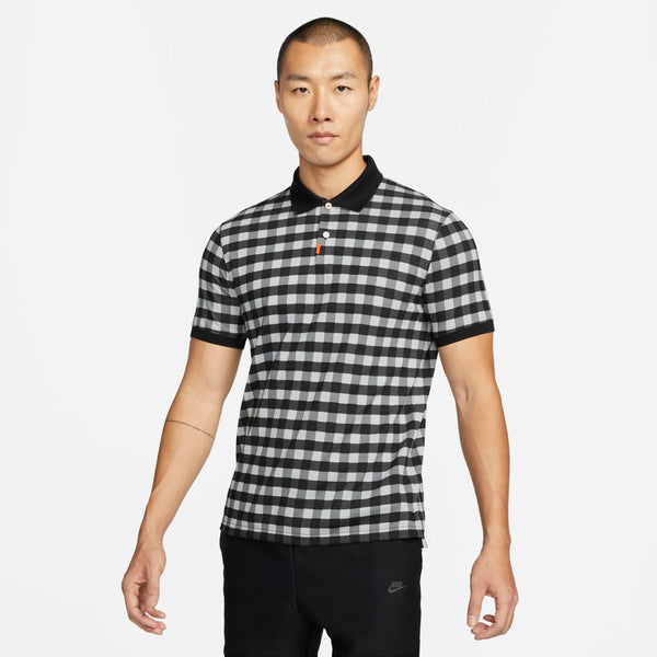 ASTHE NIKE POLO DF GINGHAM PRT