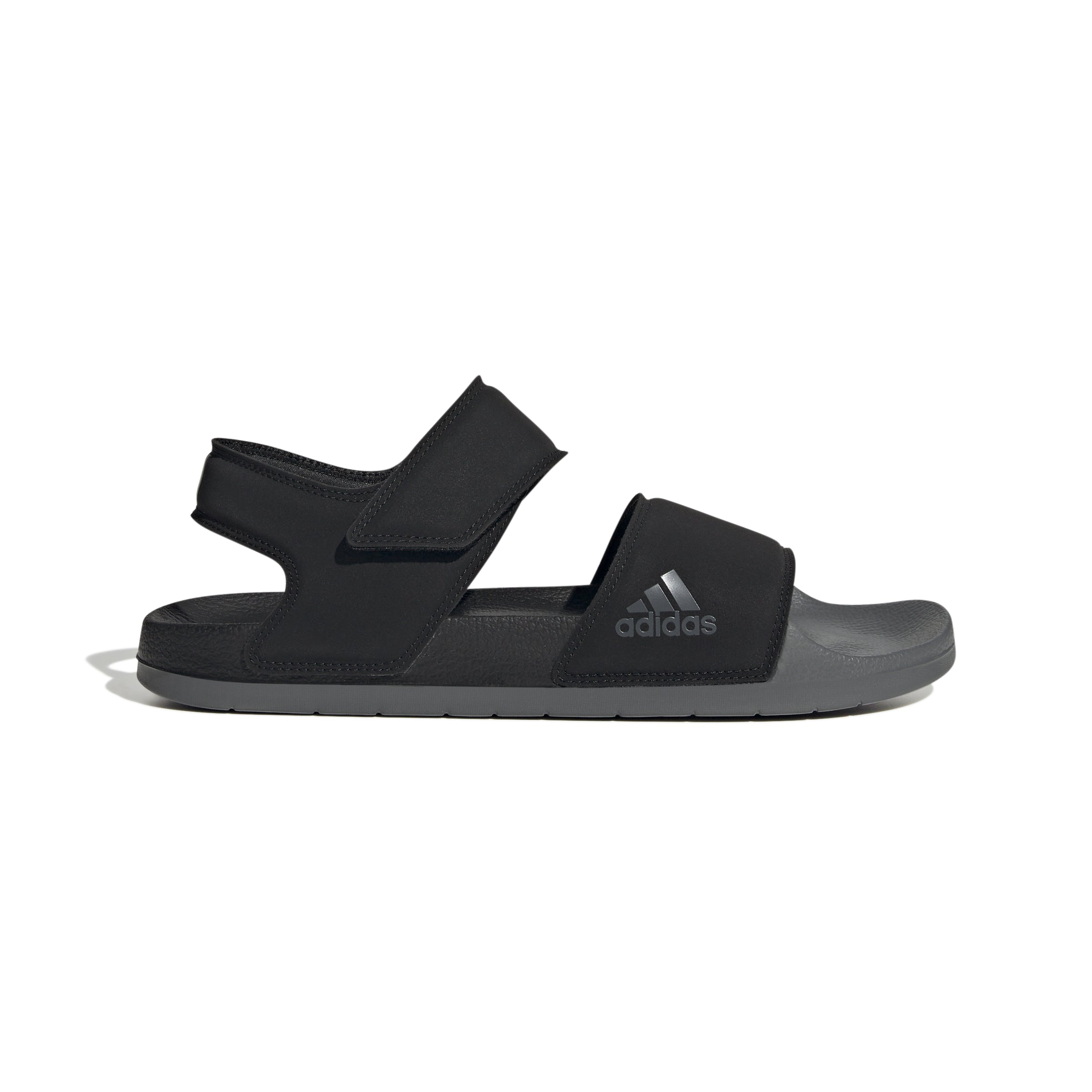 ADIDAS FitFoam black and silver slides sandals mens 6 | eBay